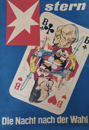 STERN Plakatentwurf  Willy Brandt und Konrad Adenauer