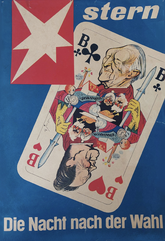 STERN Plakatentwurf  Willy Brandt und Konrad Adenauer