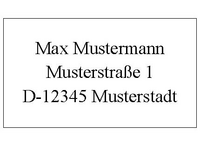 Adressaufkleber - 5,25 x 2,97 cm